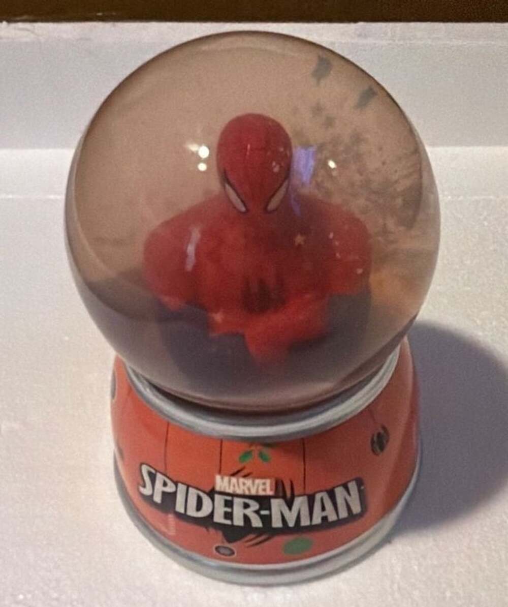 Marvel Spider-Man Snow Globe Coin Bank FAB-NY 6” Figurine Collectible